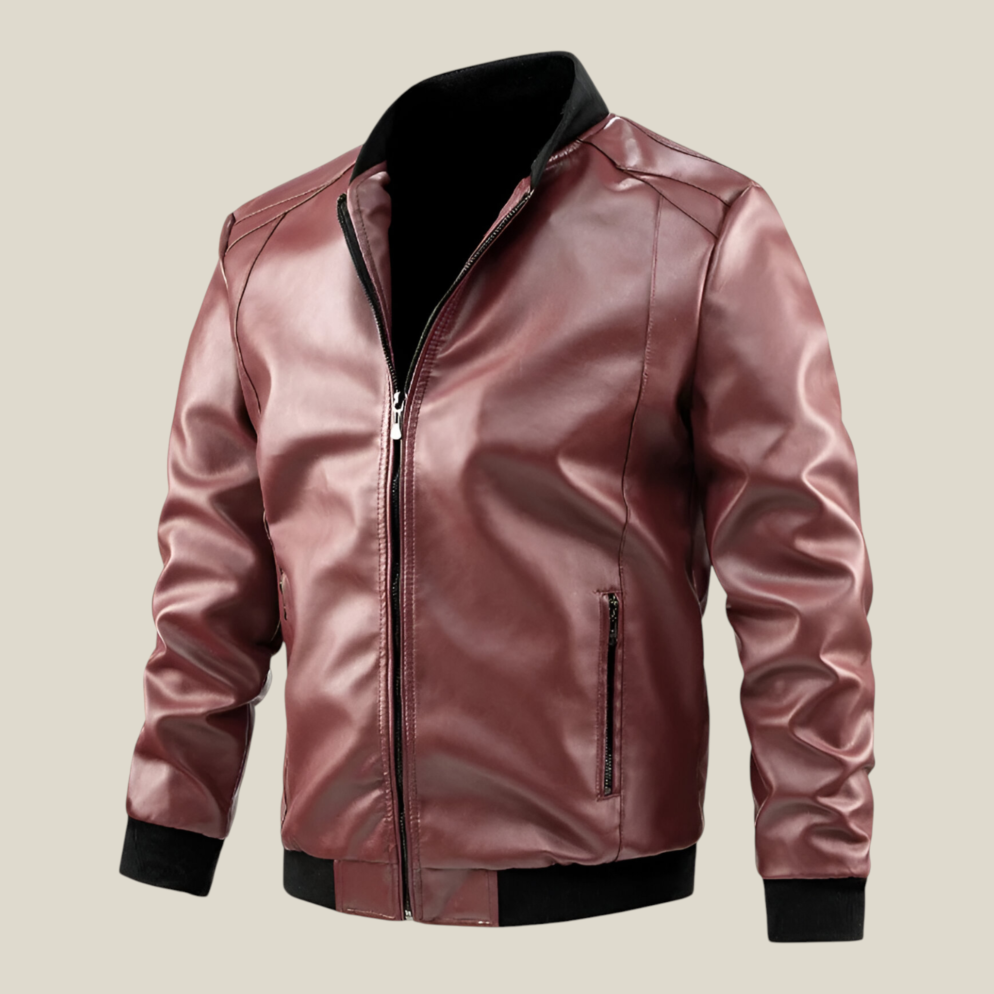 Herren Schlank Motorradjacke-Concept Fashion Lab