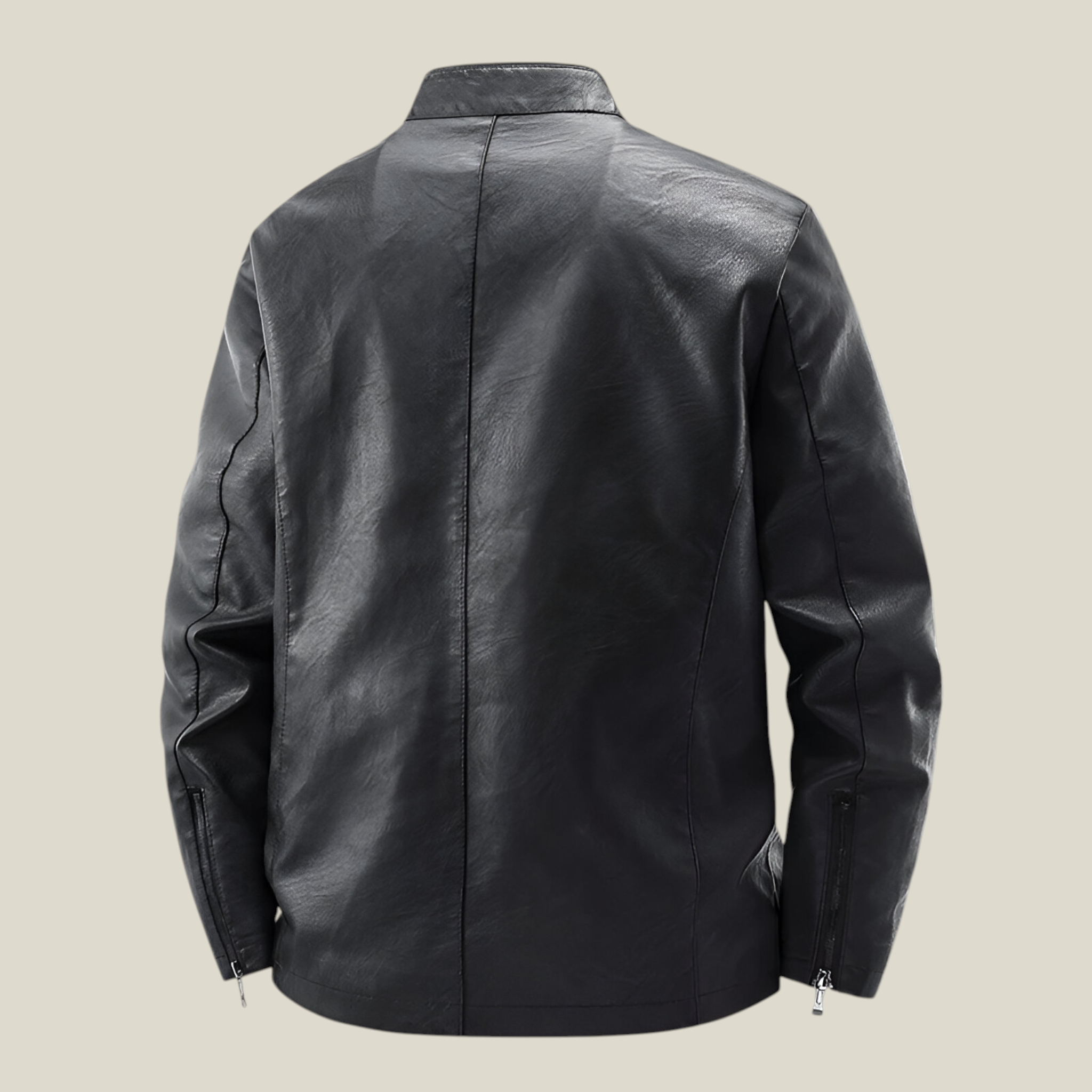 Herren Schlanke Passform Bikerjacke-Concept Fashion Lab