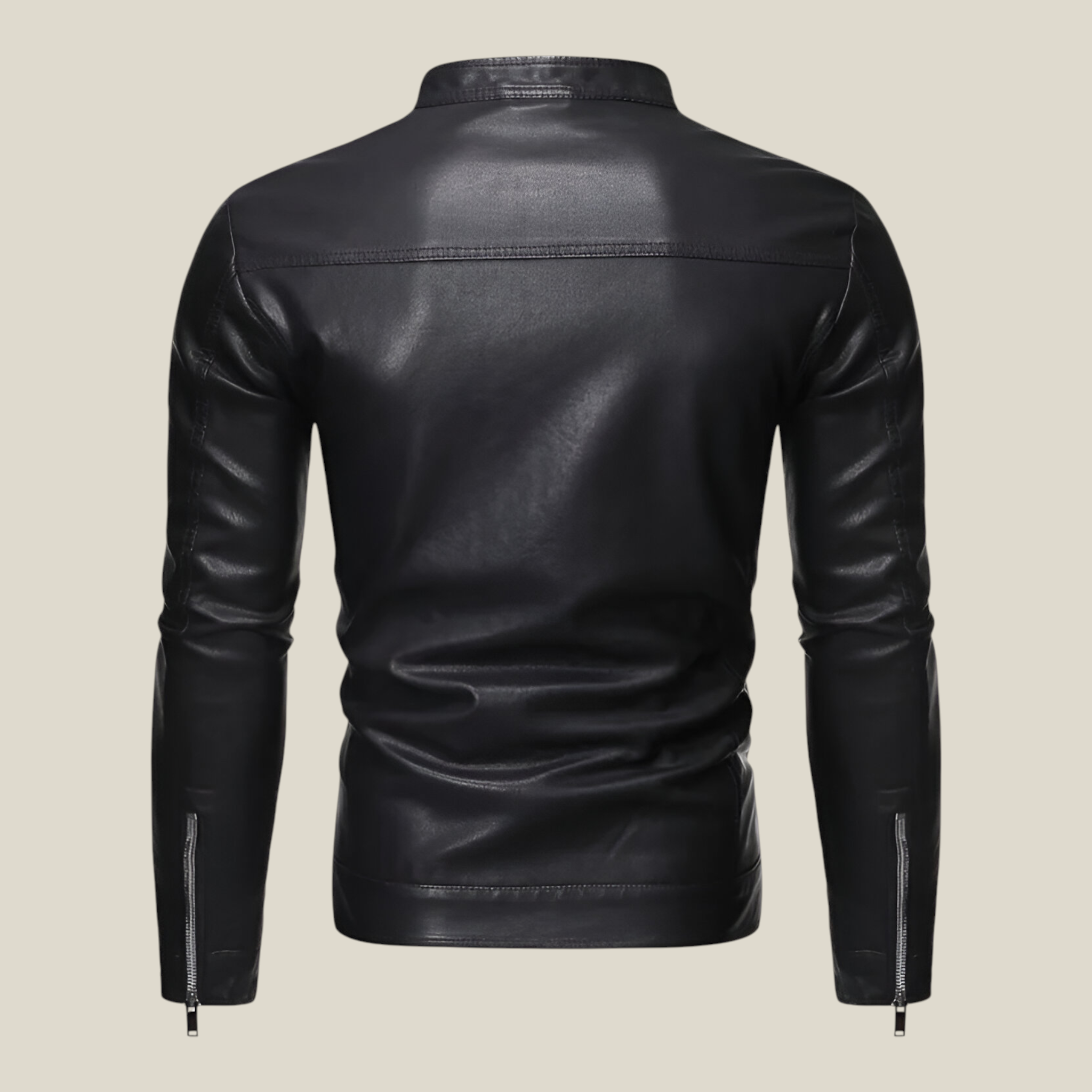 Herren Schwarz Stehkragenjacke-Concept Fashion Lab