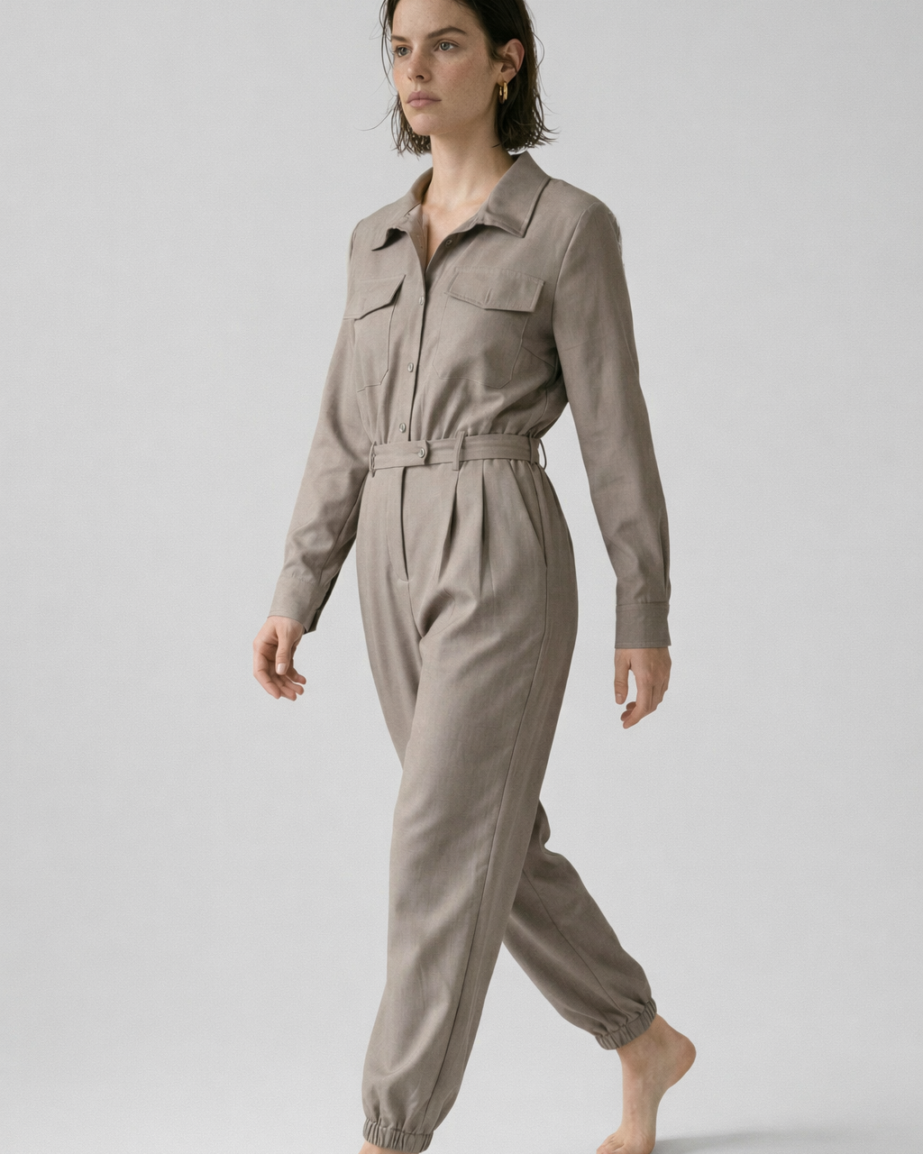 Megan Damen Jumpsuit – Leichter, eleganter Overall mit fließendem Fall für Alltag & Freizeit - - Jumpsuit - Concept Fashionlab