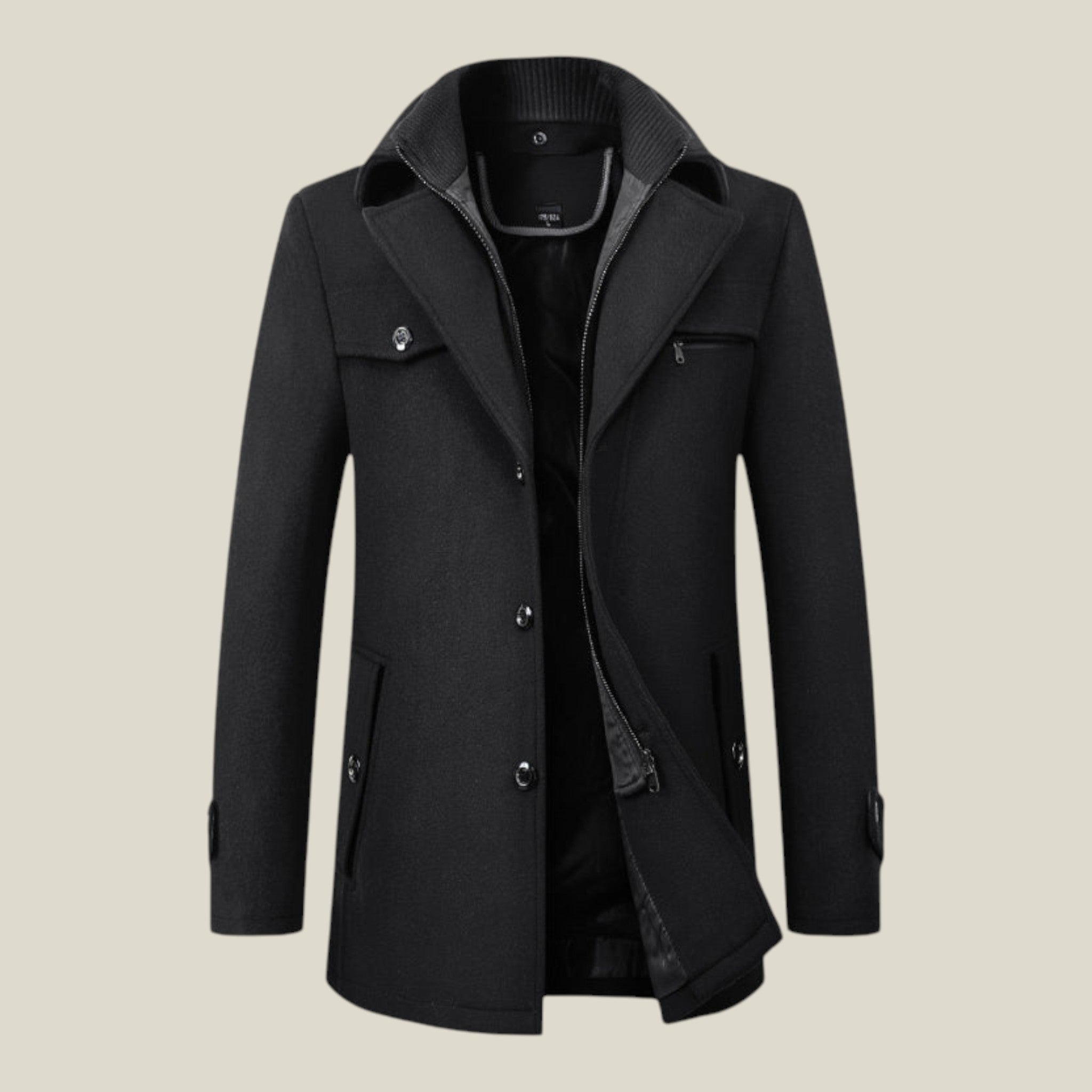 Klassischer Mittel-Lang Mantel