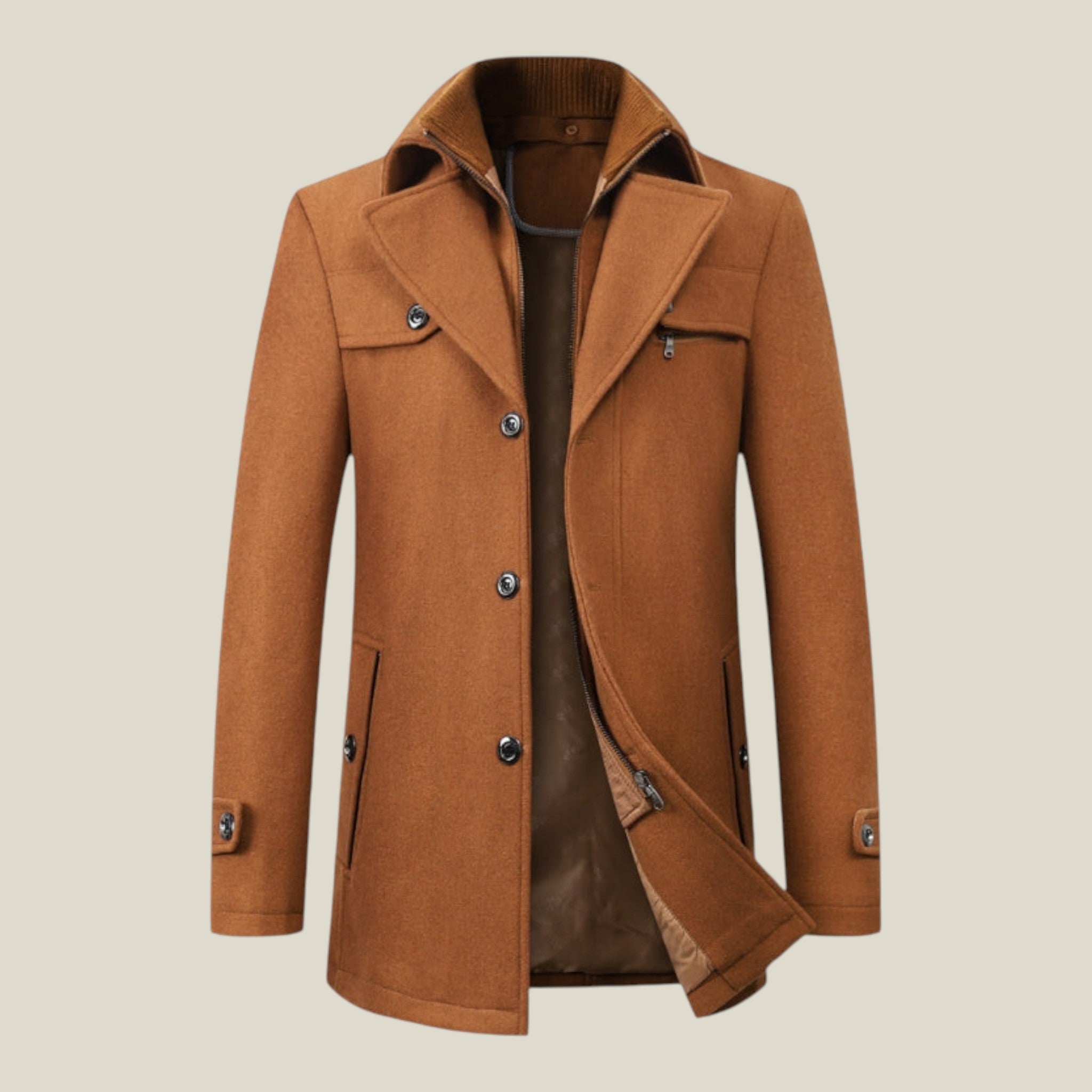 Klassischer Mittel-Lang Mantel