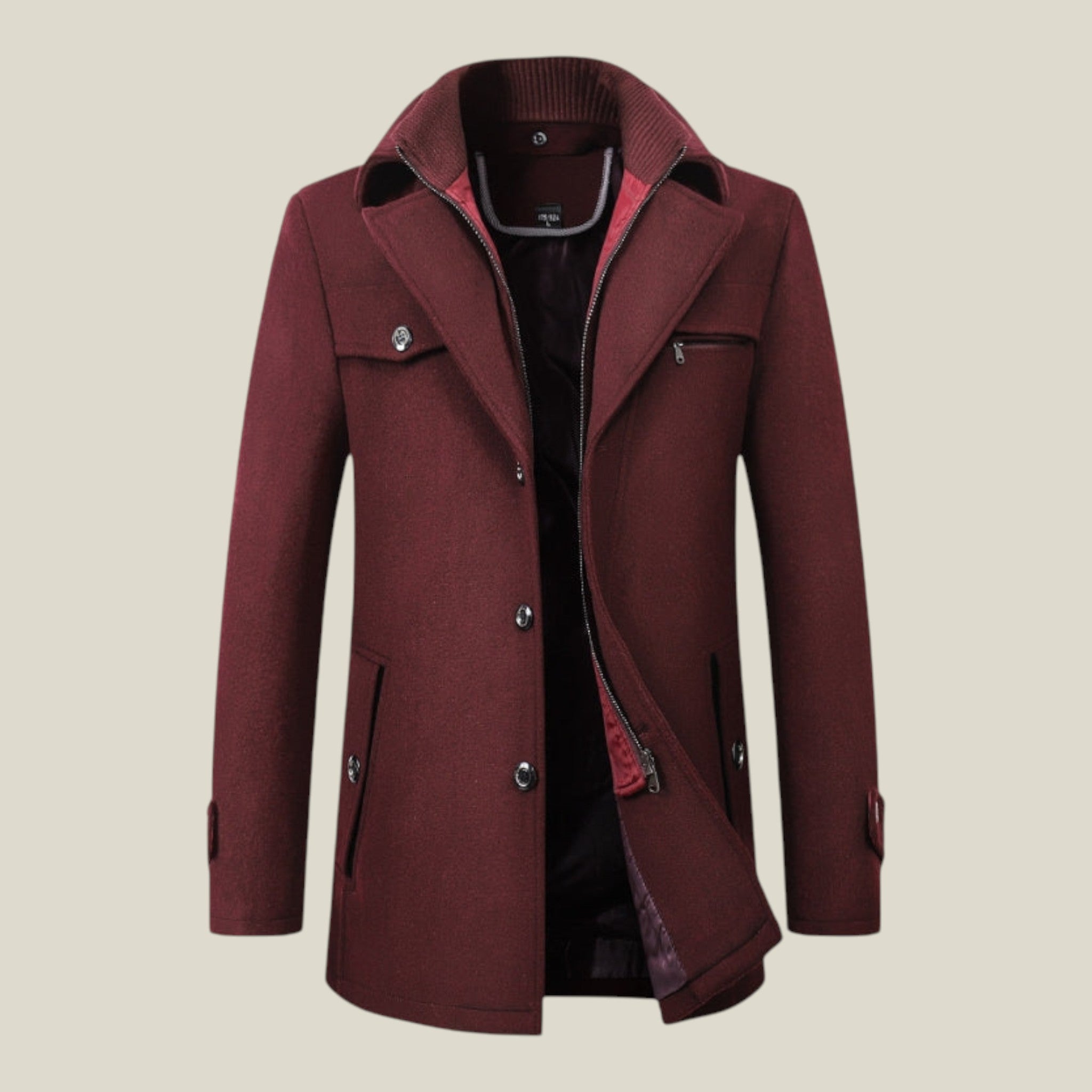 Klassischer Mittel-Lang Mantel