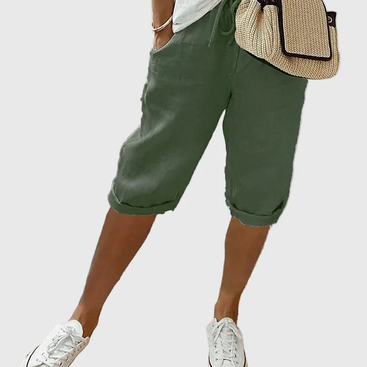 Selena weich-taillierte Komfort-Shorts
