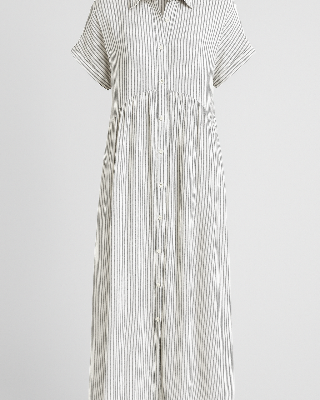 Refined Women's Midi Dress with Handy Pockets - White - Midi Dress - Concept Fashionlab