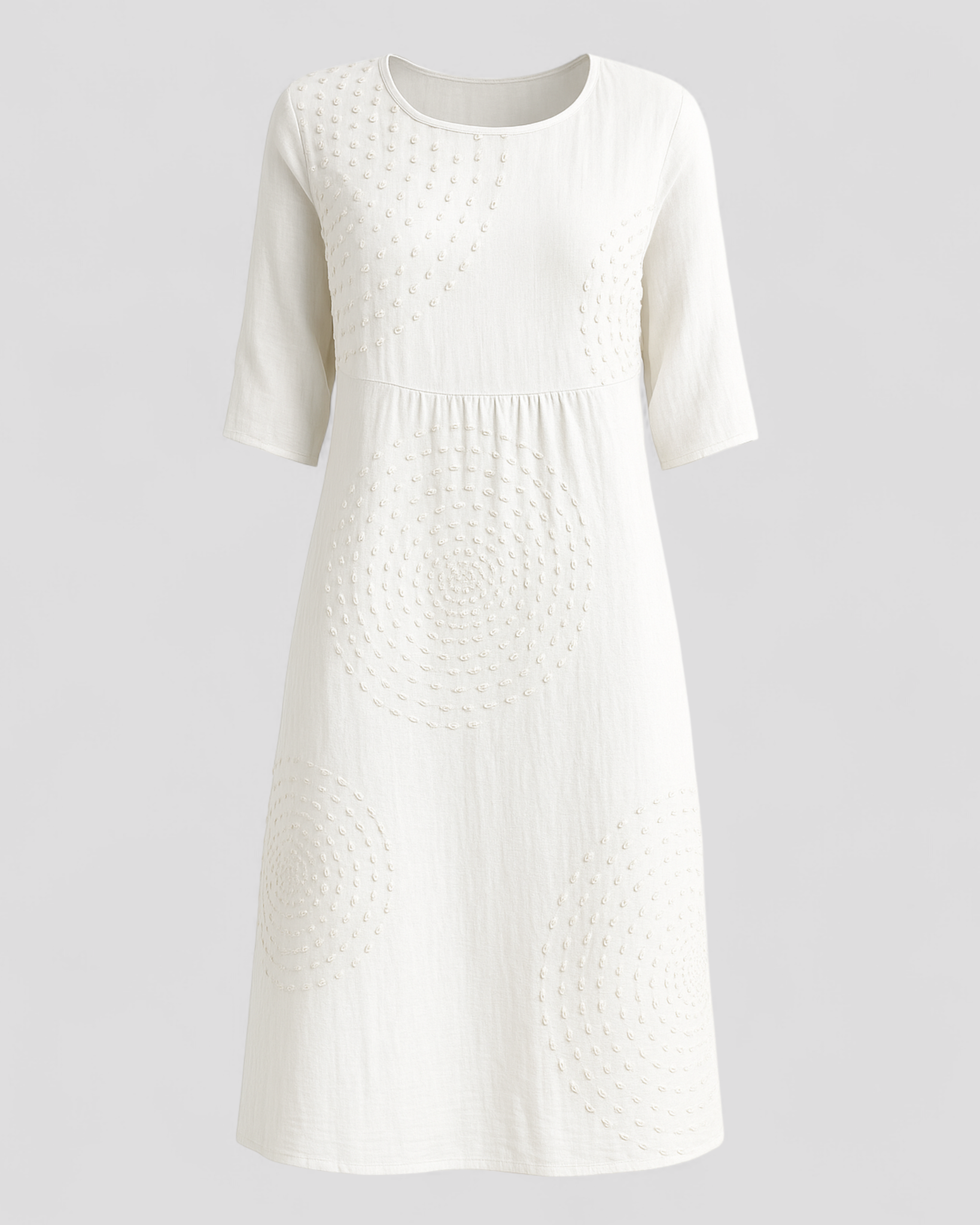 Elegantes Damen-Sommerkleid - Weiß - Summer Dress - Concept Fashionlab