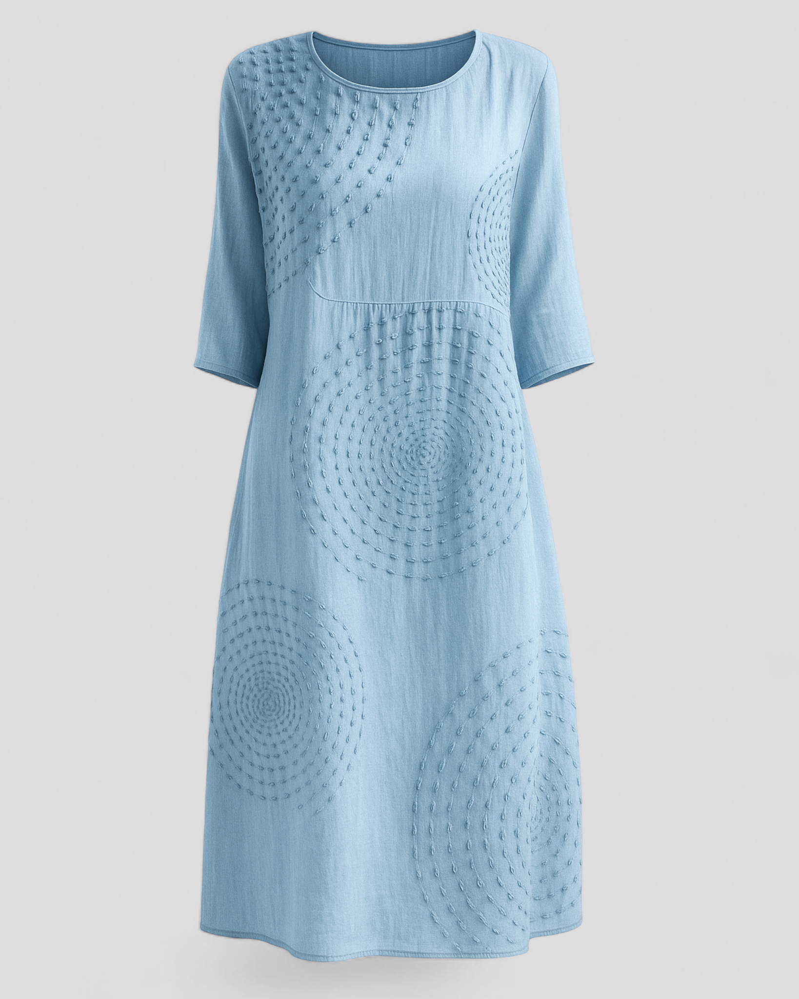 Elegantes Damen-Sommerkleid - Eisblau - Summer Dress - Concept Fashionlab