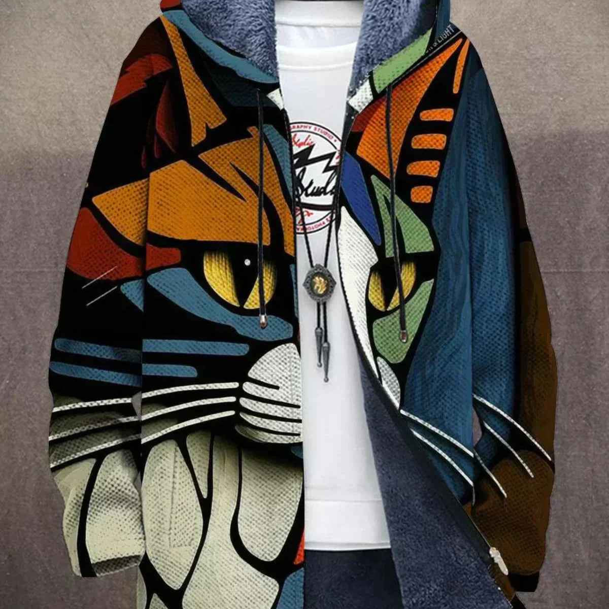 Damen-Cardigan im künstlerischen Stil, bequem