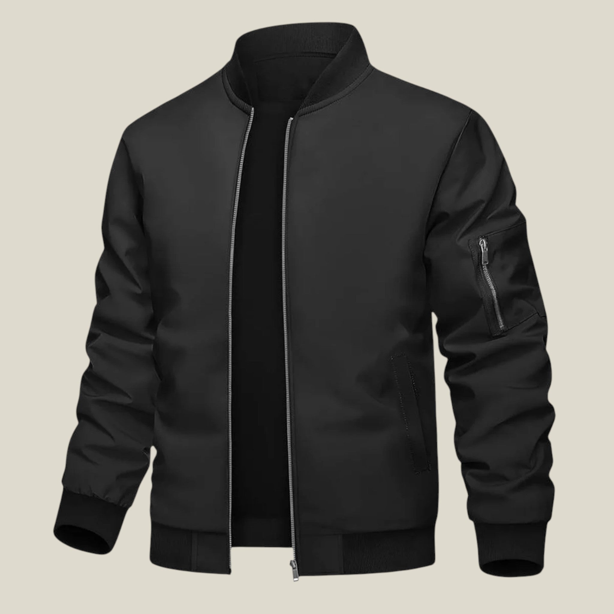 Lässige schwarze Jacke für Herren-Concept Fashion Lab