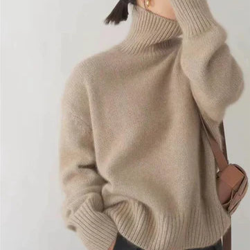 Luxe Rollkragen-Strickpullover