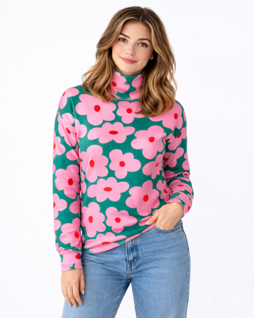 Lotte – Weicher Pullover mit wunderschönem Blumenprint