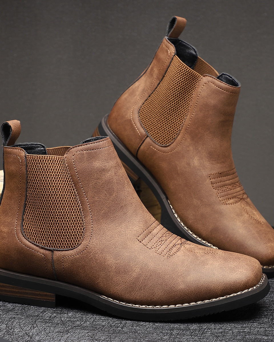 Alltagslederstiefel - - Boots - Concept Fashionlab Boutique