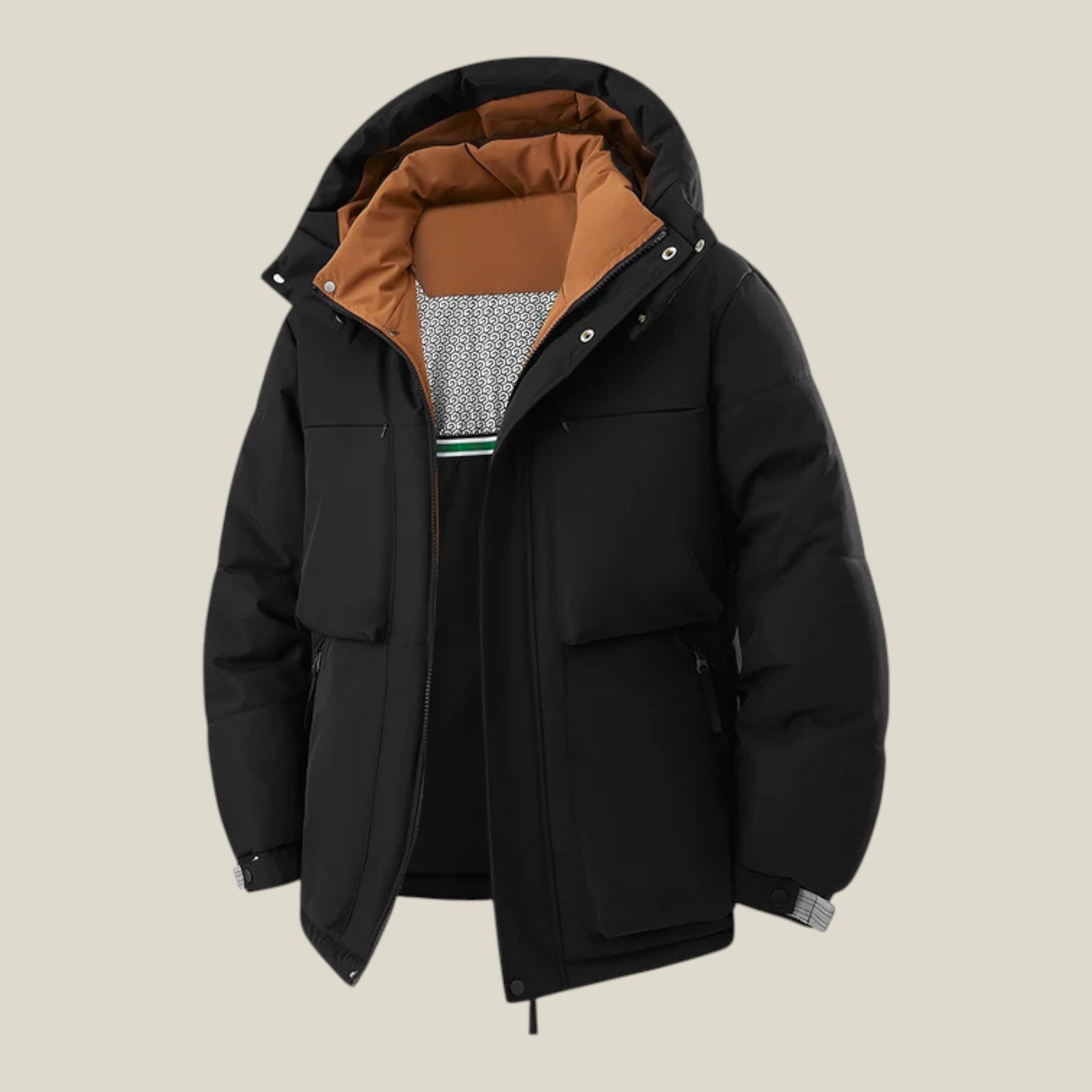 Männer Windjacke mit Abnehmbarer Kapuze-Concept Fashion Lab