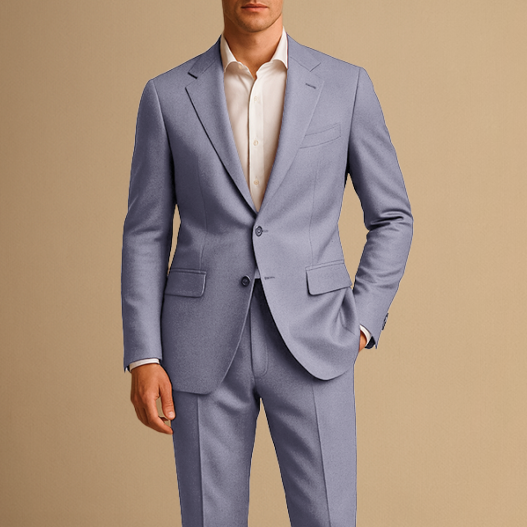 Abito Slim Fit da Uomo Leggero Due Pezzi per Matrimoni ed Eventi Formali - Grigio - abito uomo business suit completo slim fit due formal suit lightweight suit men's tailored suit single-breasted blazer slim fit suit spring summer suit tailored trousers two-piece suit wedding suit - Concept Palermo