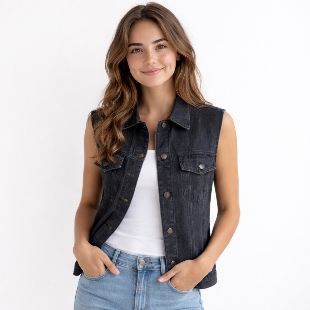 Mira Herbst-Retro Jeansjacke
