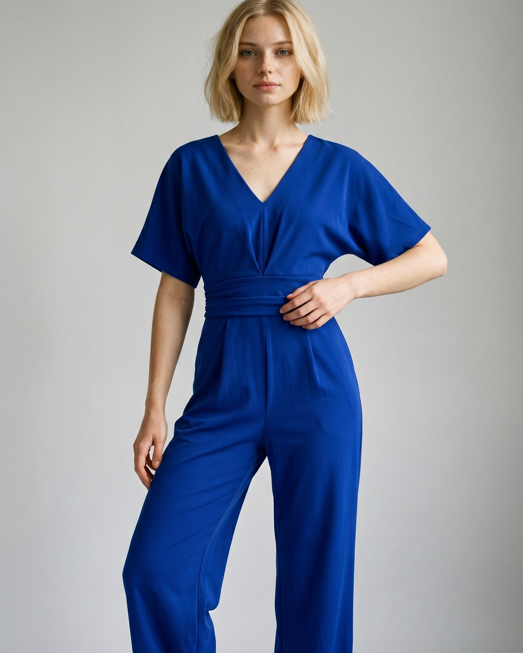 Lena - Eleganter V-Ausschnitt-Jumpsuit - - Jumpsuit - Concept Fashionlab Boutique