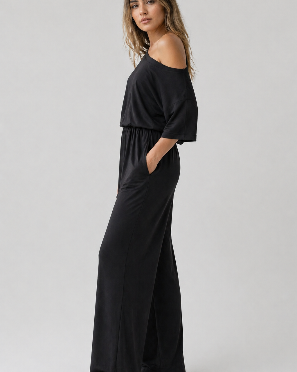 Lydia | Damen-Chic Frühlings-Jumpsuit mit einer einseitigen Schulter - - Jumpsuit - Concept Fashionlab