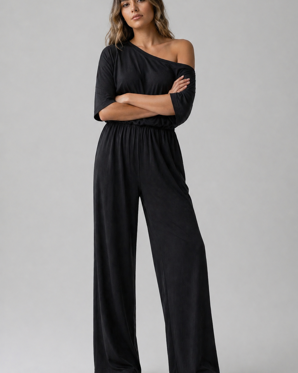 Lydia | Damen-Chic Frühlings-Jumpsuit mit einer einseitigen Schulter - - Jumpsuit - Concept Fashionlab
