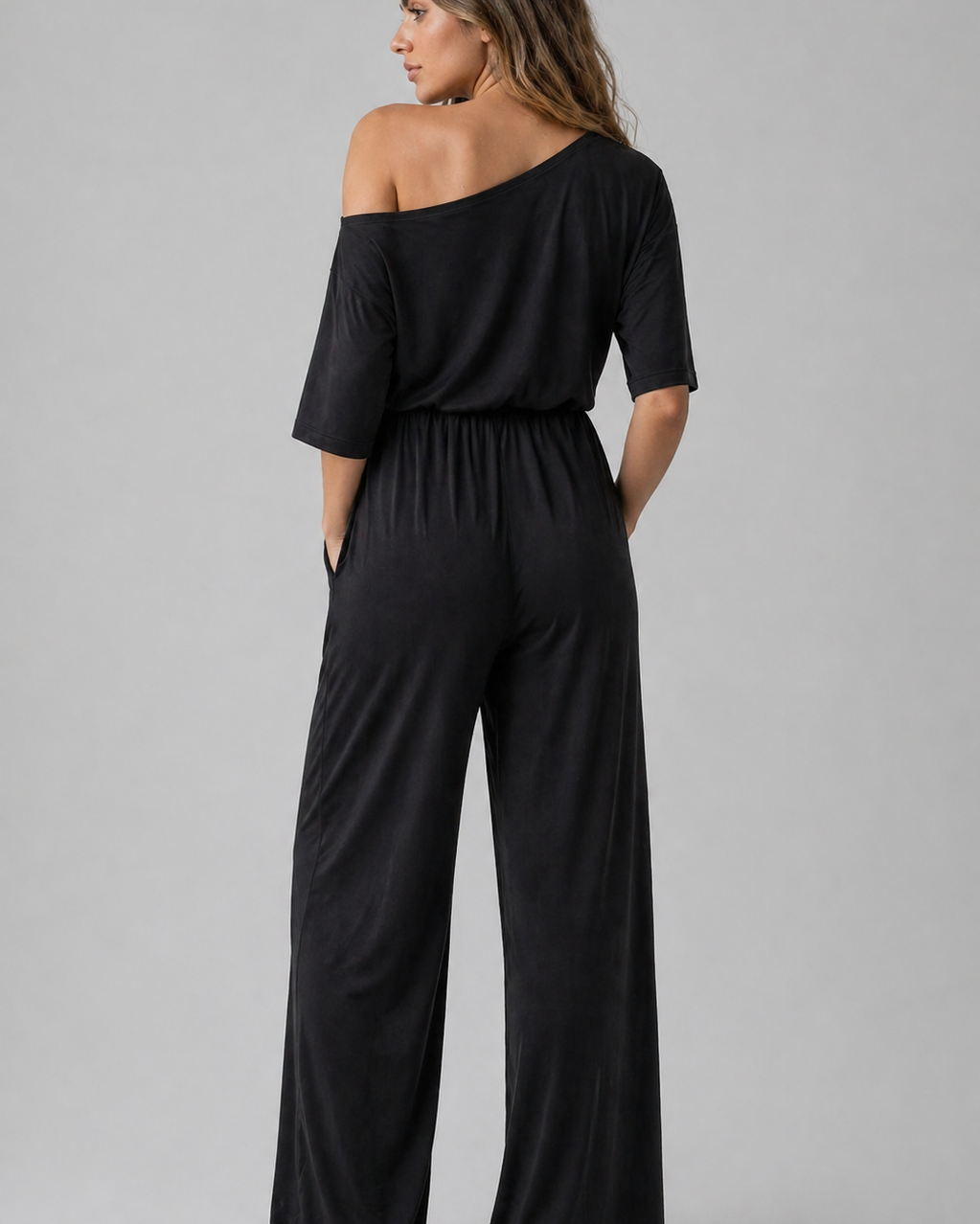 Lydia | Damen-Chic Frühlings-Jumpsuit mit einer einseitigen Schulter - - Jumpsuit - Concept Fashionlab