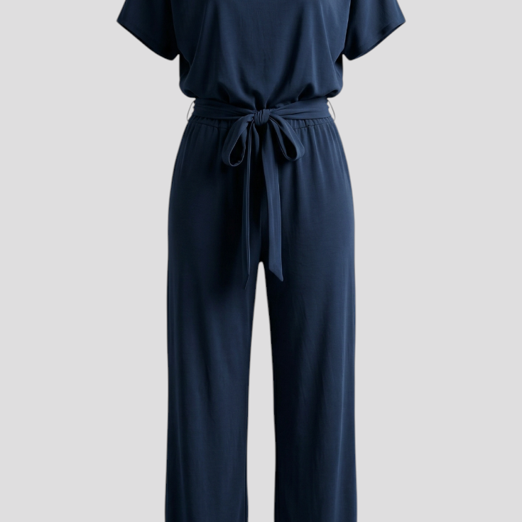 Eleganter Damen-Jumpsuit - Dunkelblau - Jumpsuit - Concept Fashionlab