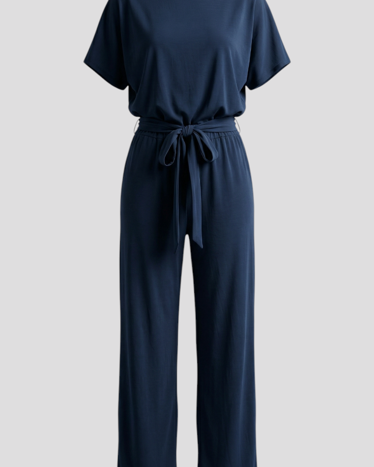 Eleganter Damen-Jumpsuit - Dunkelblau - Jumpsuit - Concept Fashionlab