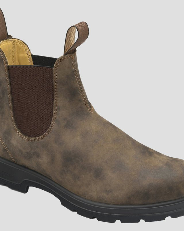 Herren-Leder-Chelsea-Stiefel mit Zuglasche – Schlanker, zeitloser Stil - Braun - Chelsea Boots - Concept Fashionlab Boutique