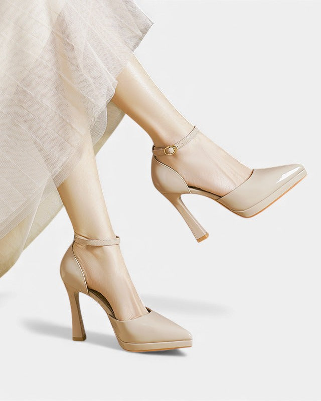 Damen Evette Leder-Pumps - Elegante Pumps aus Leder für den Alltag - - Damen > Sandalen > Absatz - Concept Fashionlab