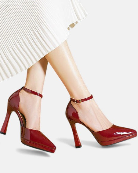 Damen Evette Leder-Pumps - Elegante Pumps aus Leder für den Alltag - - Damen > Sandalen > Absatz - Concept Fashionlab