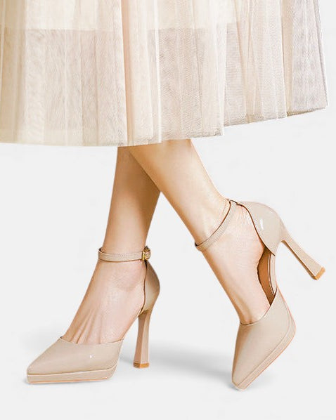 Damen Evette Leder-Pumps - Elegante Pumps aus Leder für den Alltag - - Damen > Sandalen > Absatz - Concept Fashionlab