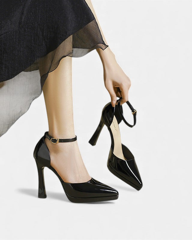 Damen Evette Leder-Pumps - Elegante Pumps aus Leder für den Alltag - - Damen > Sandalen > Absatz - Concept Fashionlab