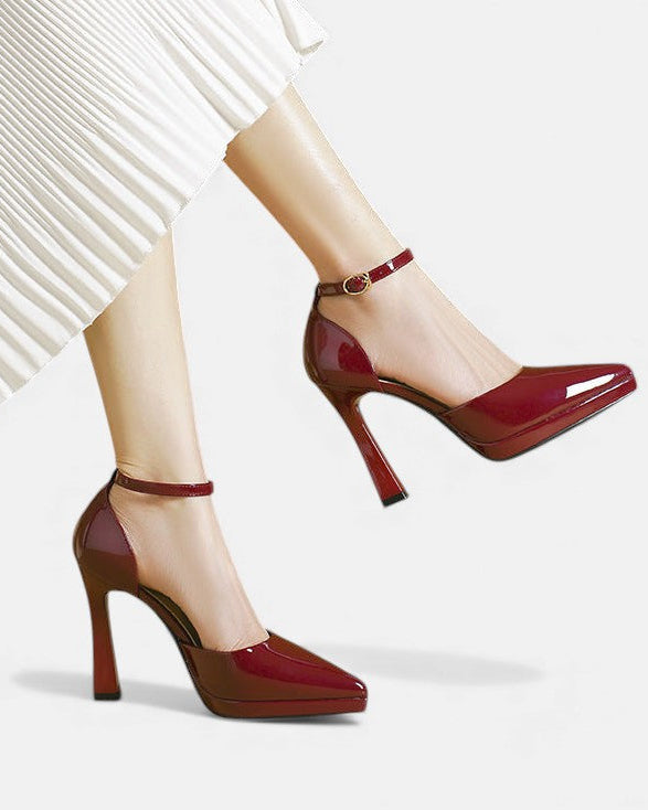 Damen Evette Leder-Pumps - Elegante Pumps aus Leder für den Alltag - - Damen > Sandalen > Absatz - Concept Fashionlab