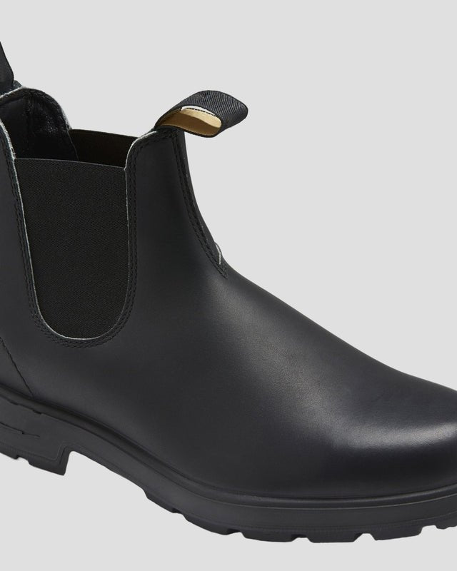 Herren-Leder-Chelsea-Stiefel mit Zuglasche – Schlanker, zeitloser Stil - Schwarz - Chelsea Boots - Concept Fashionlab Boutique