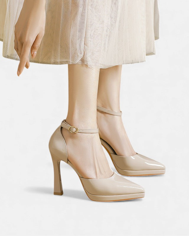 Damen Evette Leder-Pumps - Elegante Pumps aus Leder für den Alltag - - Damen > Sandalen > Absatz - Concept Fashionlab