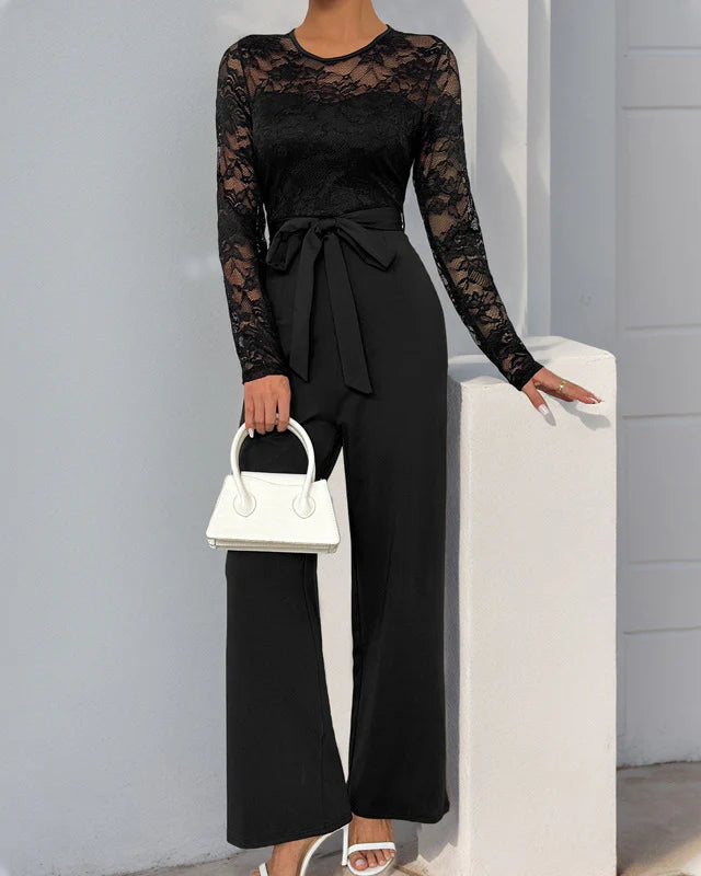 Jumpsuit der zeitlosen Eleganz Damen - Schwarz - Jumpsuit - Concept Fashionlab