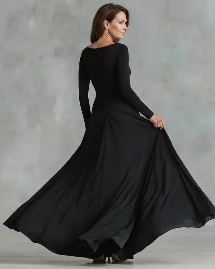 Taillenglättendes Maxi-Kleid — Müheloser Tragekomfort, schmeichelhafte Silhouette Damen - - Maxi Dress - Concept Fashionlab