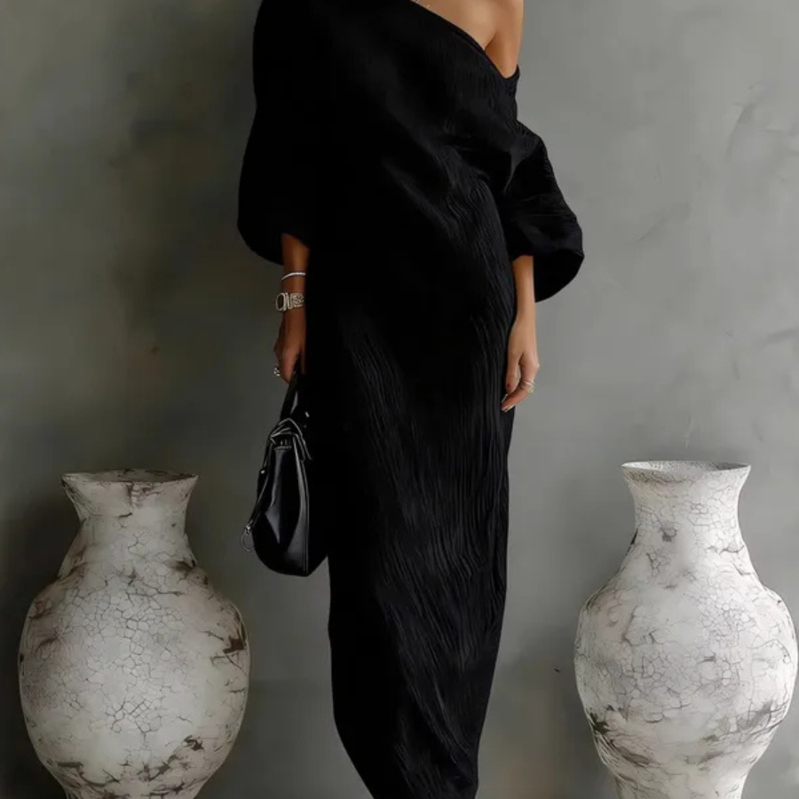 Nelle | Elegantes Maxikleid – Zeitlose Eleganz in einer bodenlangen Silhouette