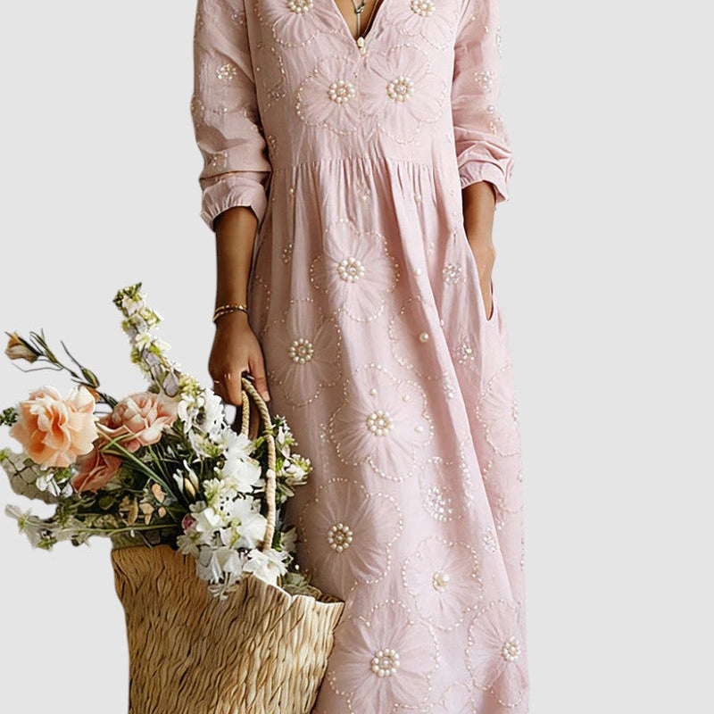 LENA | Florales Midikleid