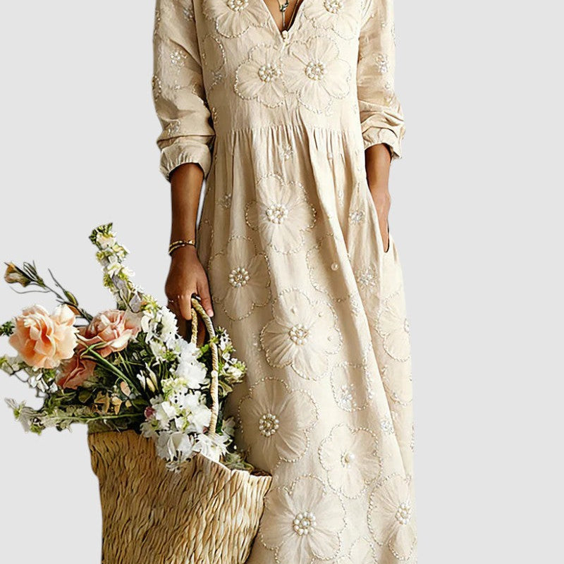 LENA | Florales Midikleid
