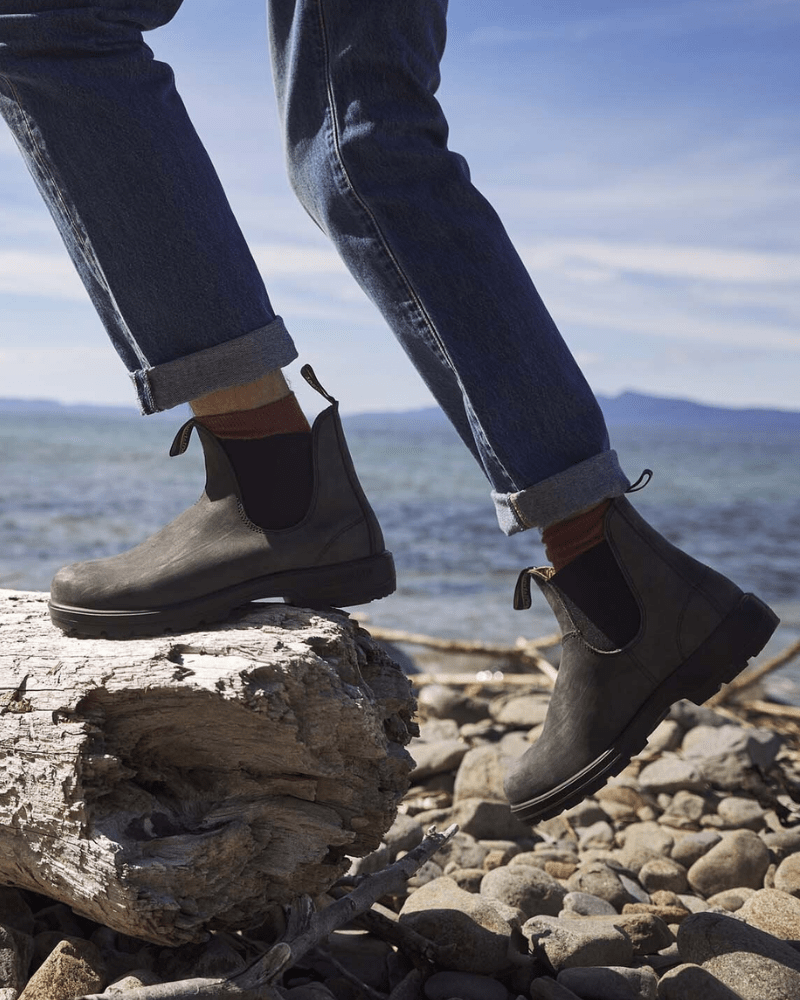 Herren-Leder-Chelsea-Stiefel mit Zuglasche – Schlanker, zeitloser Stil - - Chelsea Boots - Concept Fashionlab Boutique