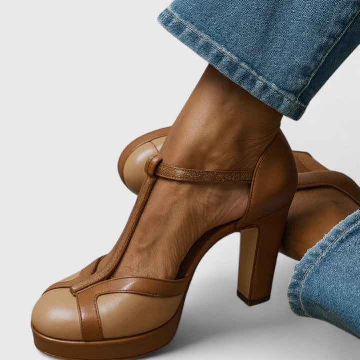 Damen Elegante Stöckelschuhe für moderne Raffinesse - Braun - Damen > Pumps - Concept Fashionlab