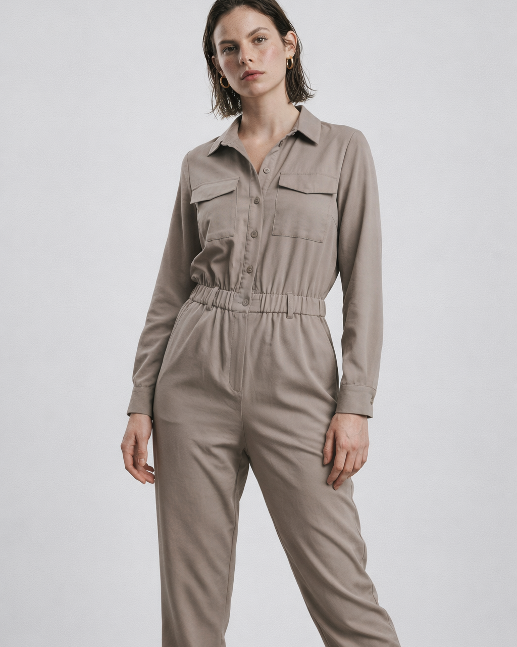 Megan Damen Jumpsuit – Leichter, eleganter Overall mit fließendem Fall für Alltag & Freizeit - - Jumpsuit - Concept Fashionlab