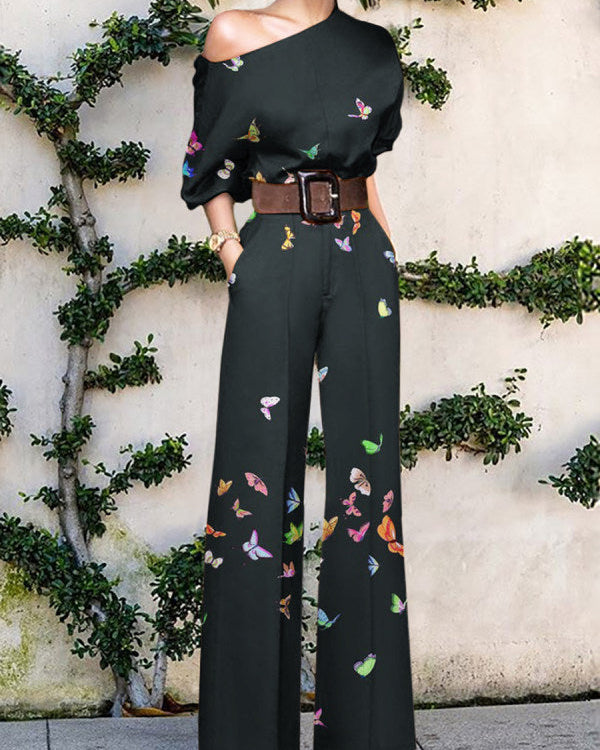Nova - künstlerischer Jumpsuit - Schwarz - Jumpsuit - Concept Fashionlab Boutique