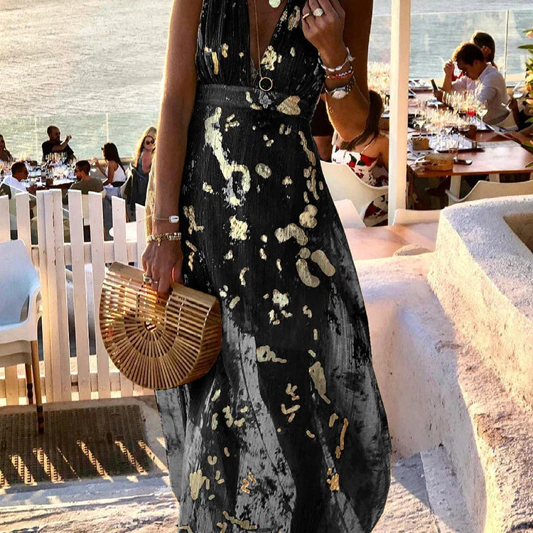 Amy | Anmutiges florales Maxikleid für mühelose Eleganz