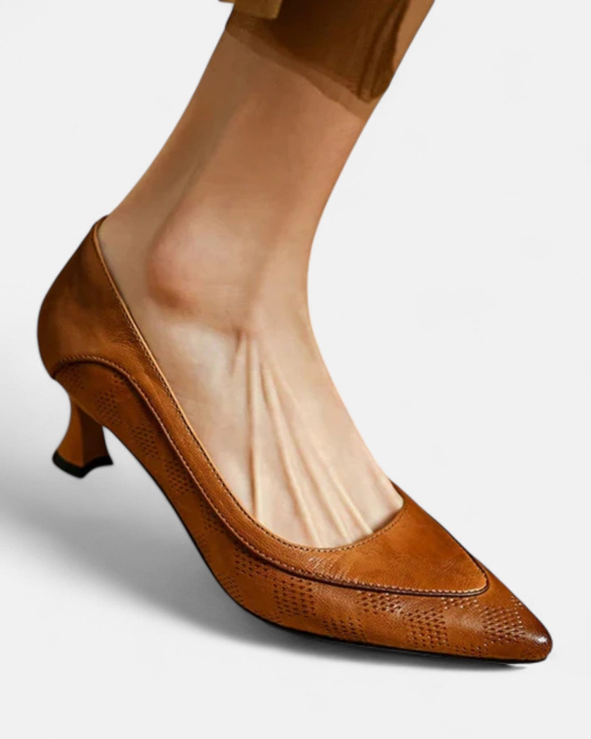 Damen Amara Luxe Lederpumps - Braun - Damen > Heels - Concept Fashionlab