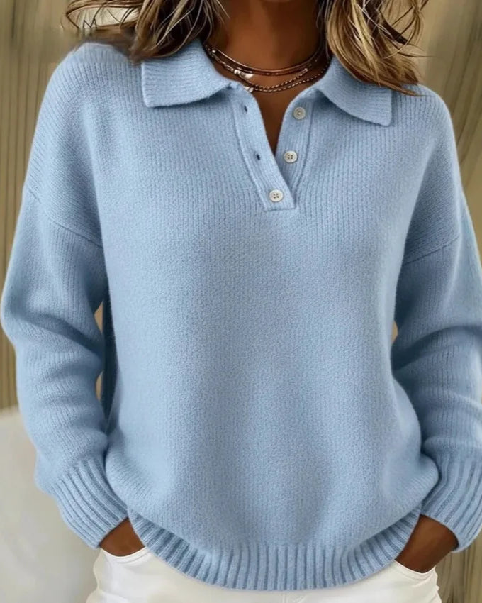Duna – Strickpullover - Türkis - - Cow Clothing