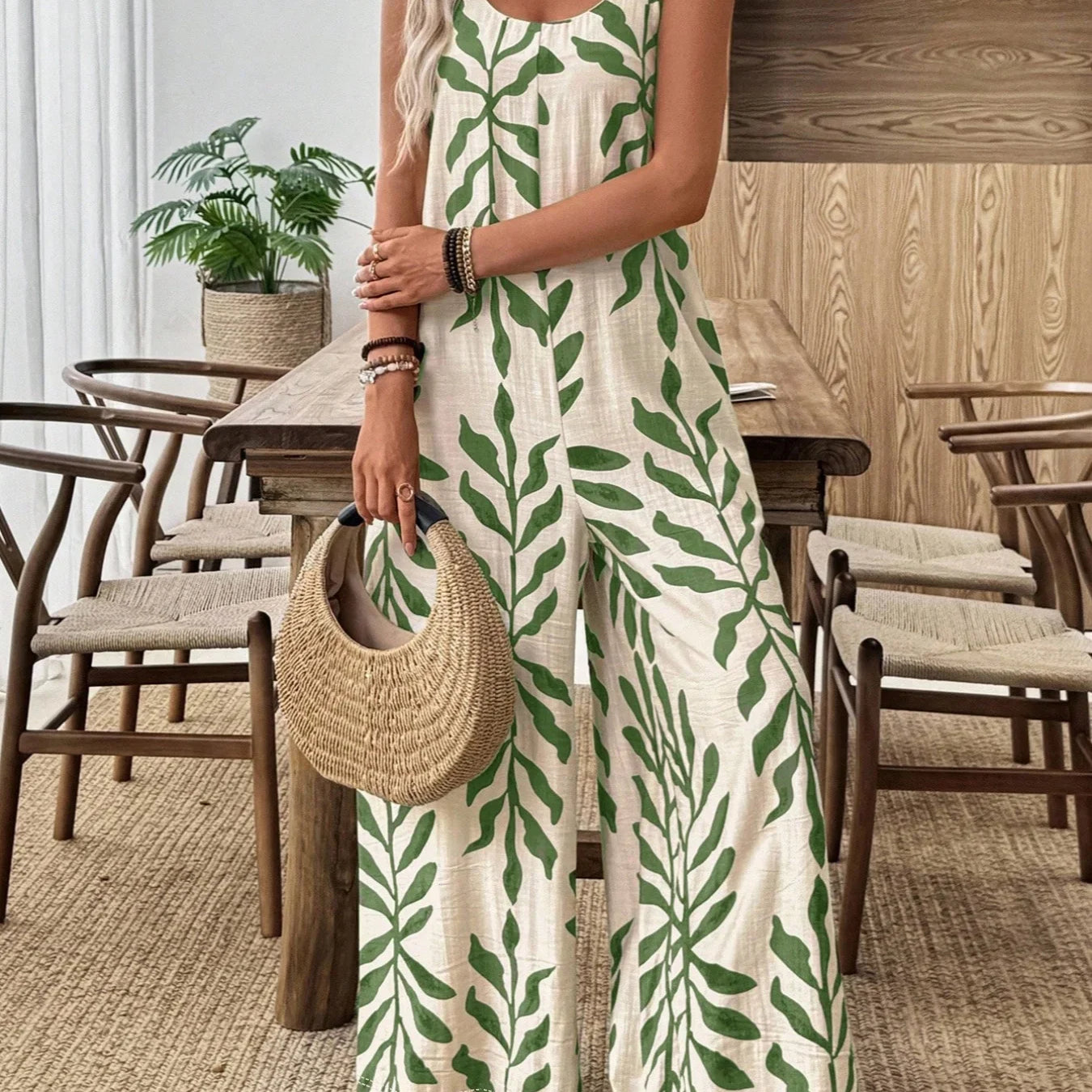Ivy™ – Tropischer Overall mit weitem Bein