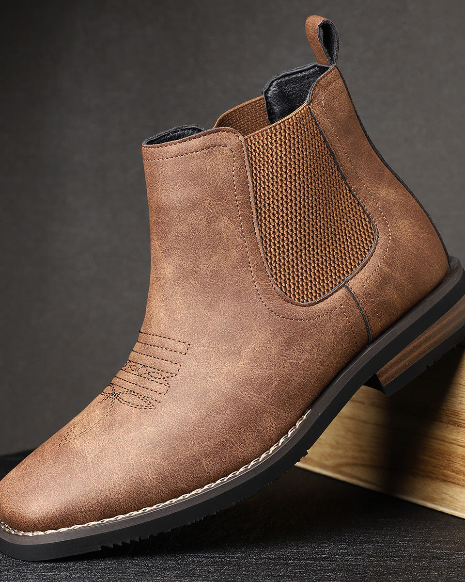 Alltagslederstiefel - Schwarz - Boots - Concept Fashionlab Boutique