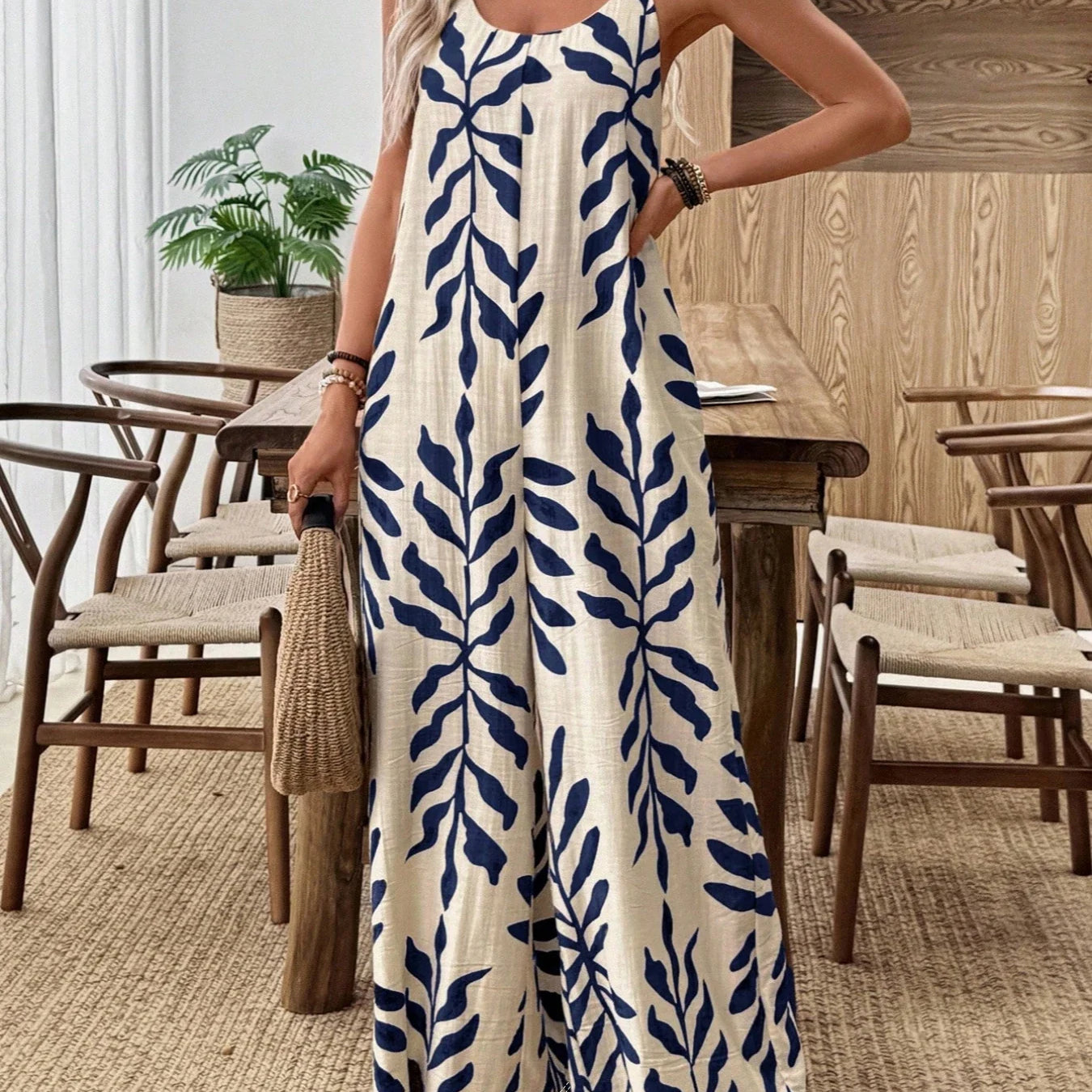 Ivy™ – Tropischer Overall mit weitem Bein