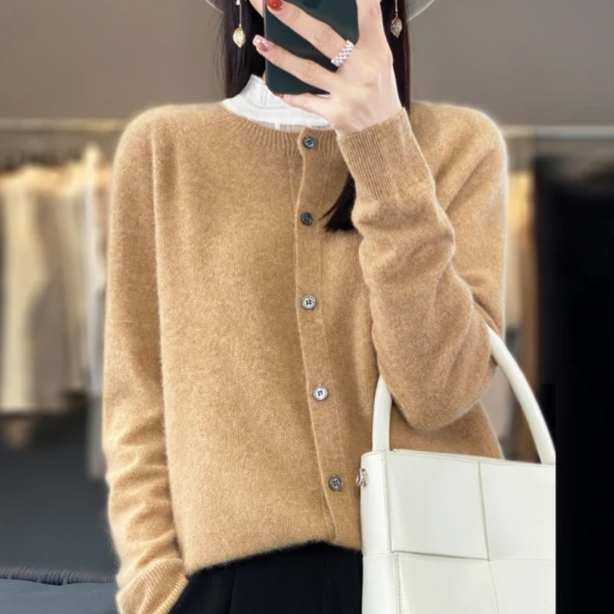 Merinowoll-Cardigans – Weiche, Warme und Luxuriöse Strickwaren
