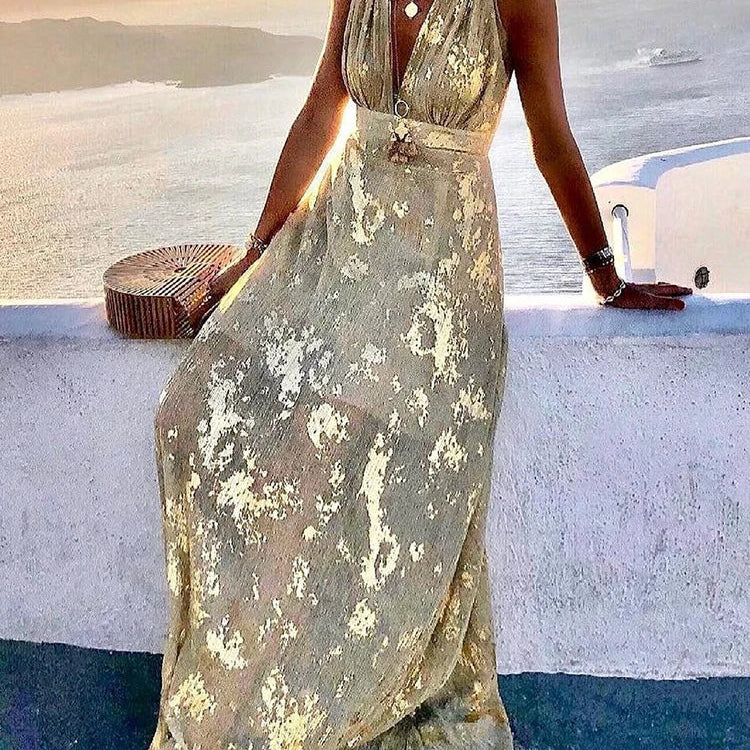 Amy | Anmutiges florales Maxikleid für mühelose Eleganz